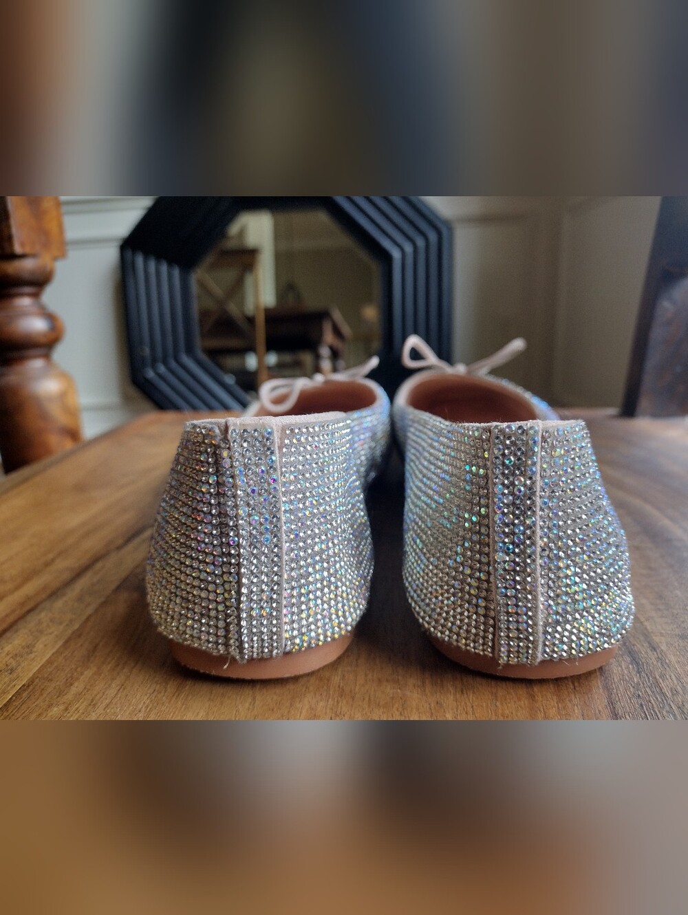 Matisse Iridescent Rhinestones Roxy Ballet Flats Size 9 - Picture 7 of 11